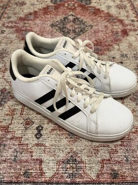 adidas White and Black Low-Top Sneakers